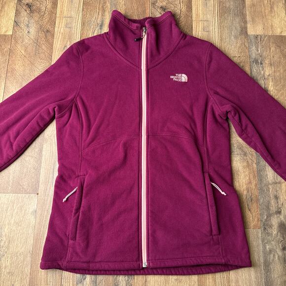 The North Face Morninglory Jacket Women's Medium Purple Full-Zip‎ Fleece 5572 - Picture 3 of 13